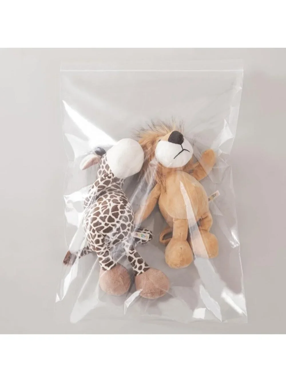 100 Clear Zip Plastic Bags 12x15 Inches - Resealable, Reclosable Storage Bags